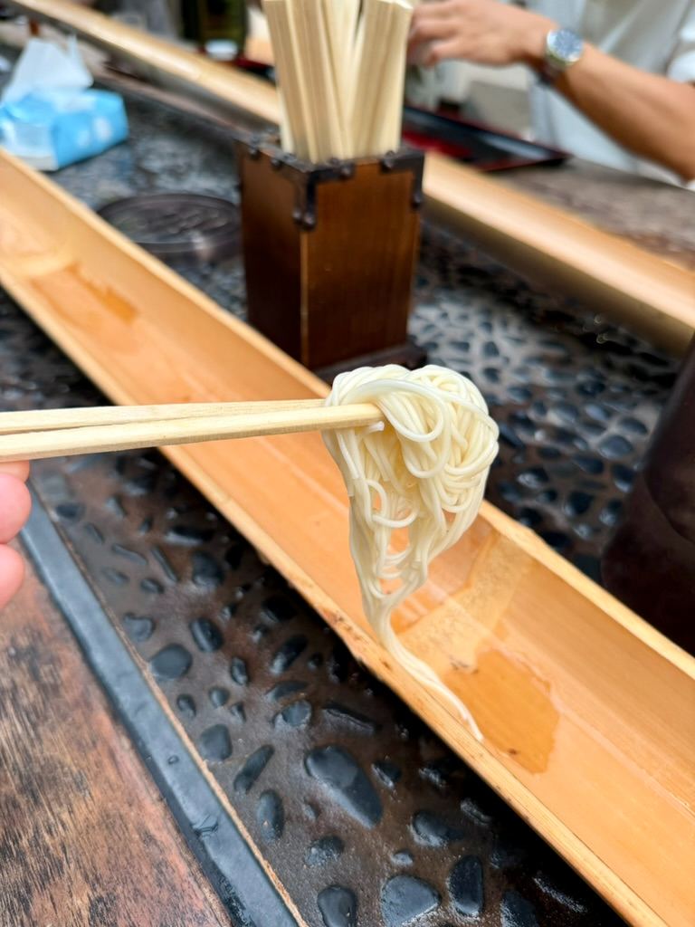 Catching Our Lunch! 🥢 Our Traditional Japanese Nagashi Somen Experience