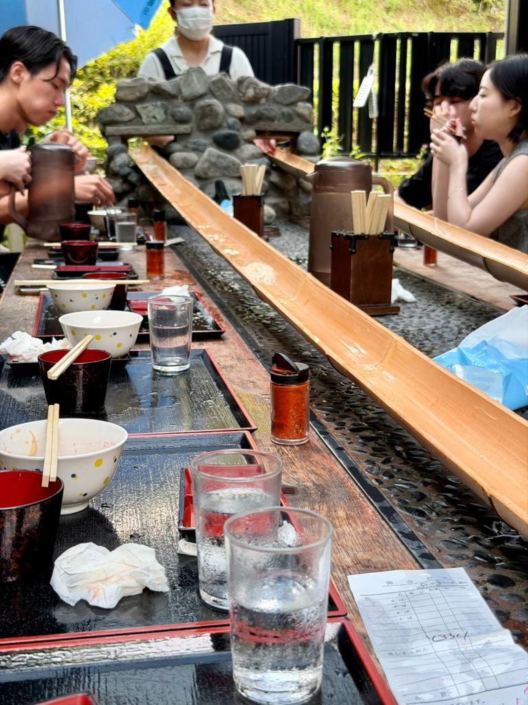 Catching Our Lunch! 🥢 Our Traditional Japanese Nagashi Somen Experience