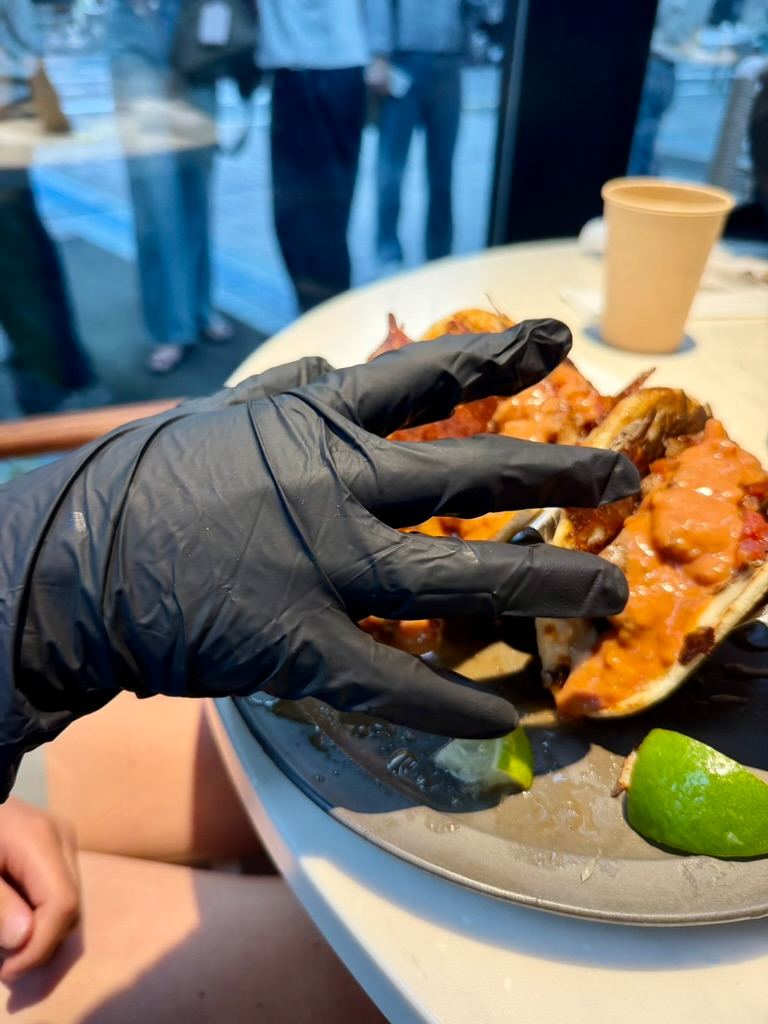 🌮 Squeezing Into Flavor: The Ultimate Loaded Tacos & Fries Feast at Blue Entrance Kitchen! 🍟🔥